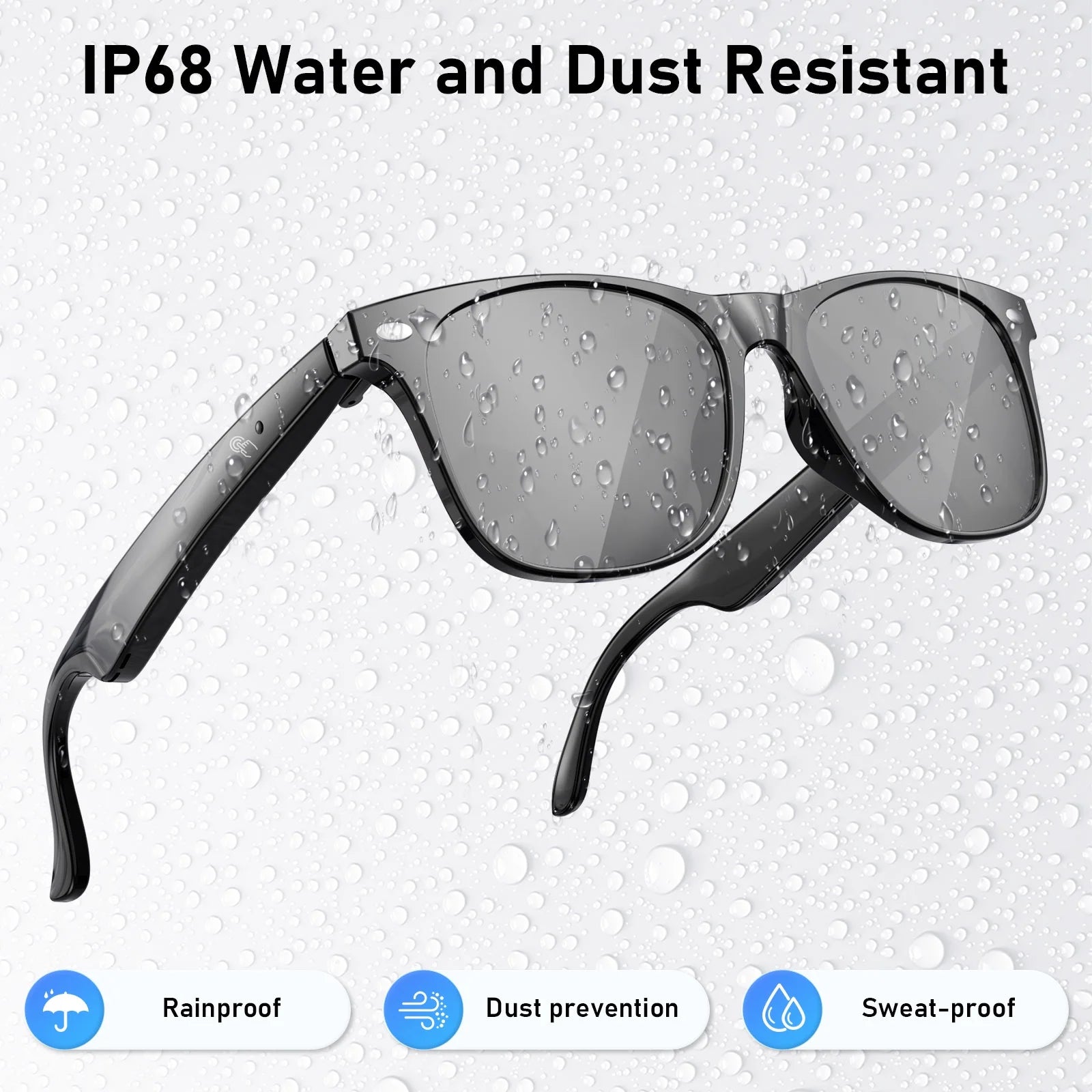 Artson Smart Glasses – AI Voice Assistant, Call & Translation Sunglasses for Travel and Driving